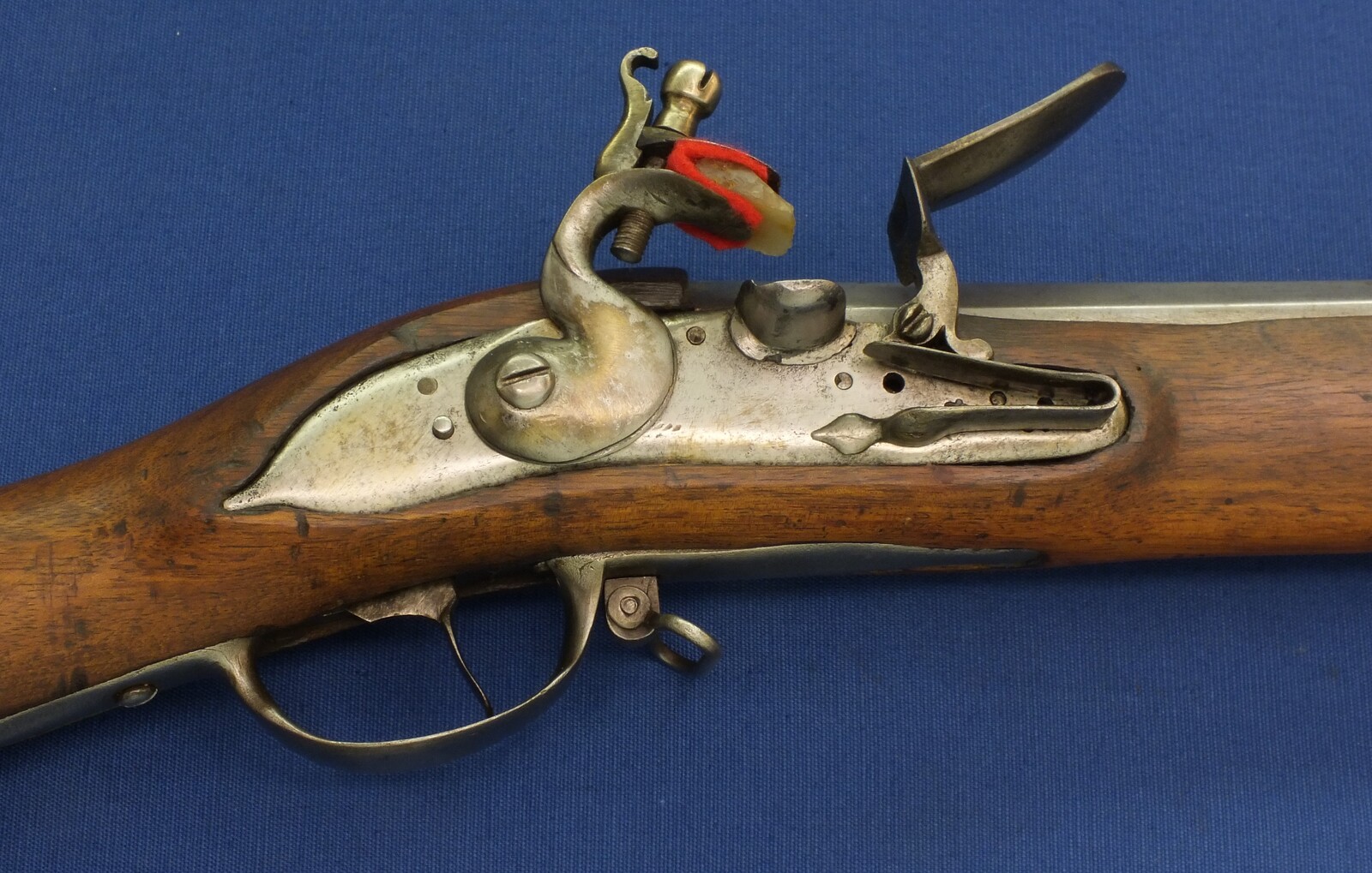 An antique circa 1800 Swiss Flintlock Musket a.k.a. 