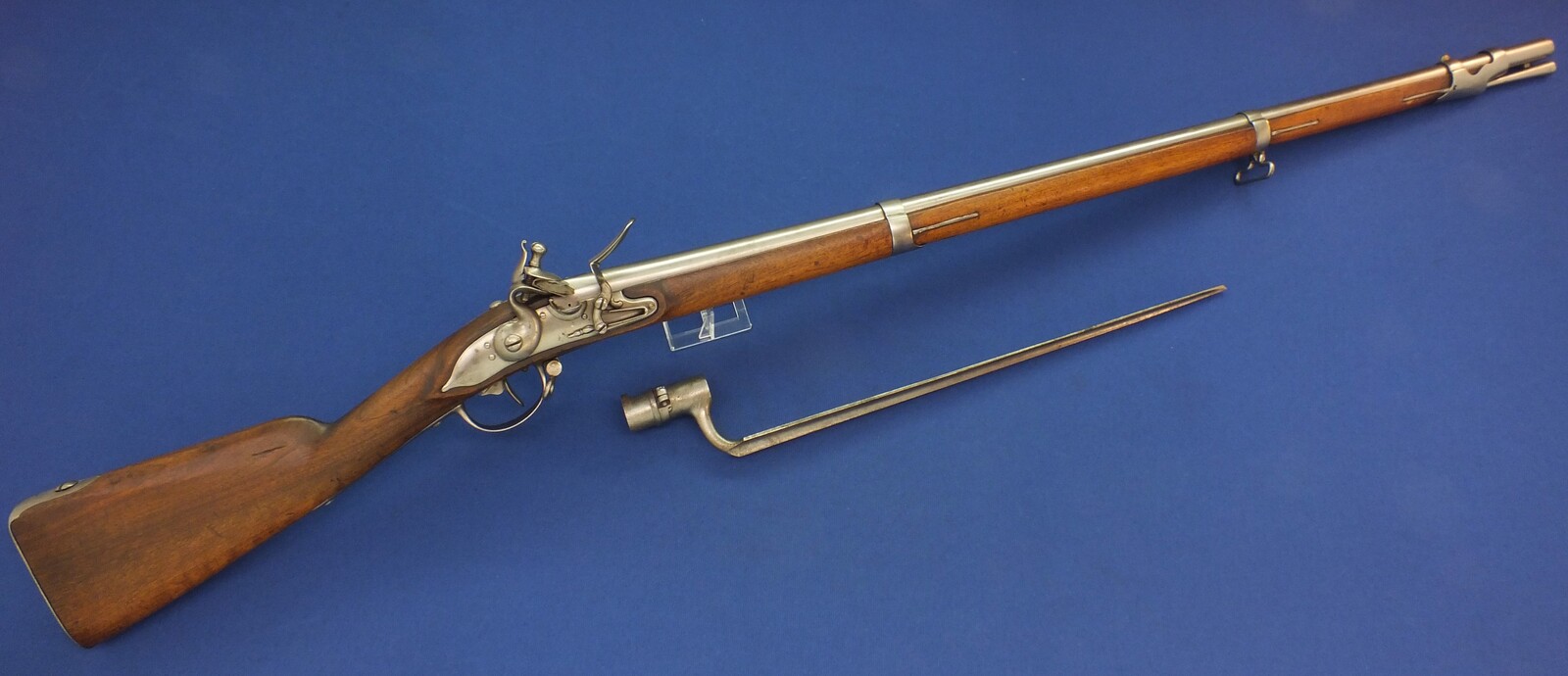 An antique circa 1800 Swiss Flintlock Musket a.k.a. 