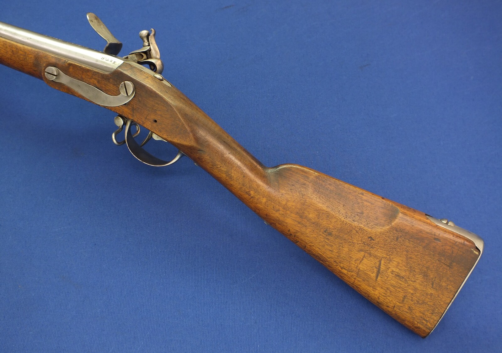 An antique circa 1800 Swiss Flintlock Musket a.k.a. 