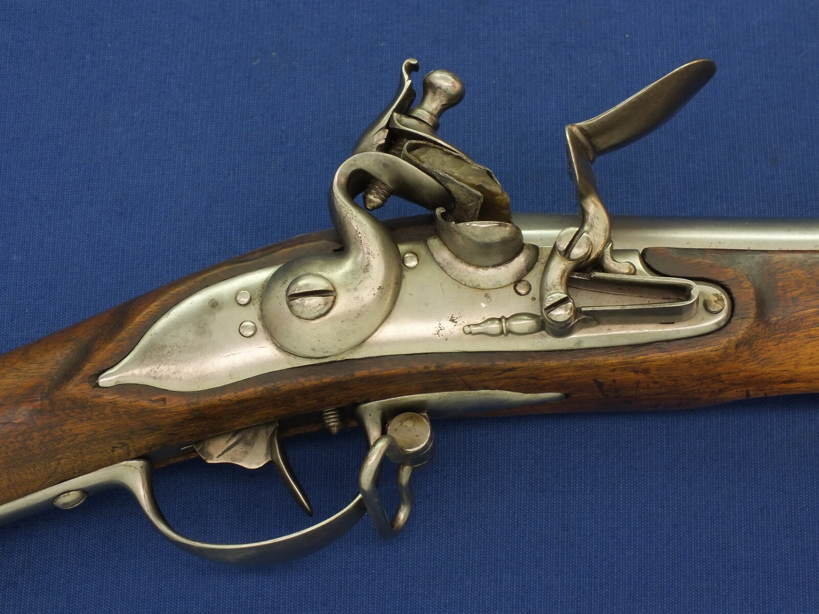 An antique circa 1800 Swiss Flintlock Musket a.k.a. 