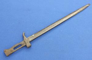 An Antique French Bayonet for Berthier Rifle 1892 in bad condition