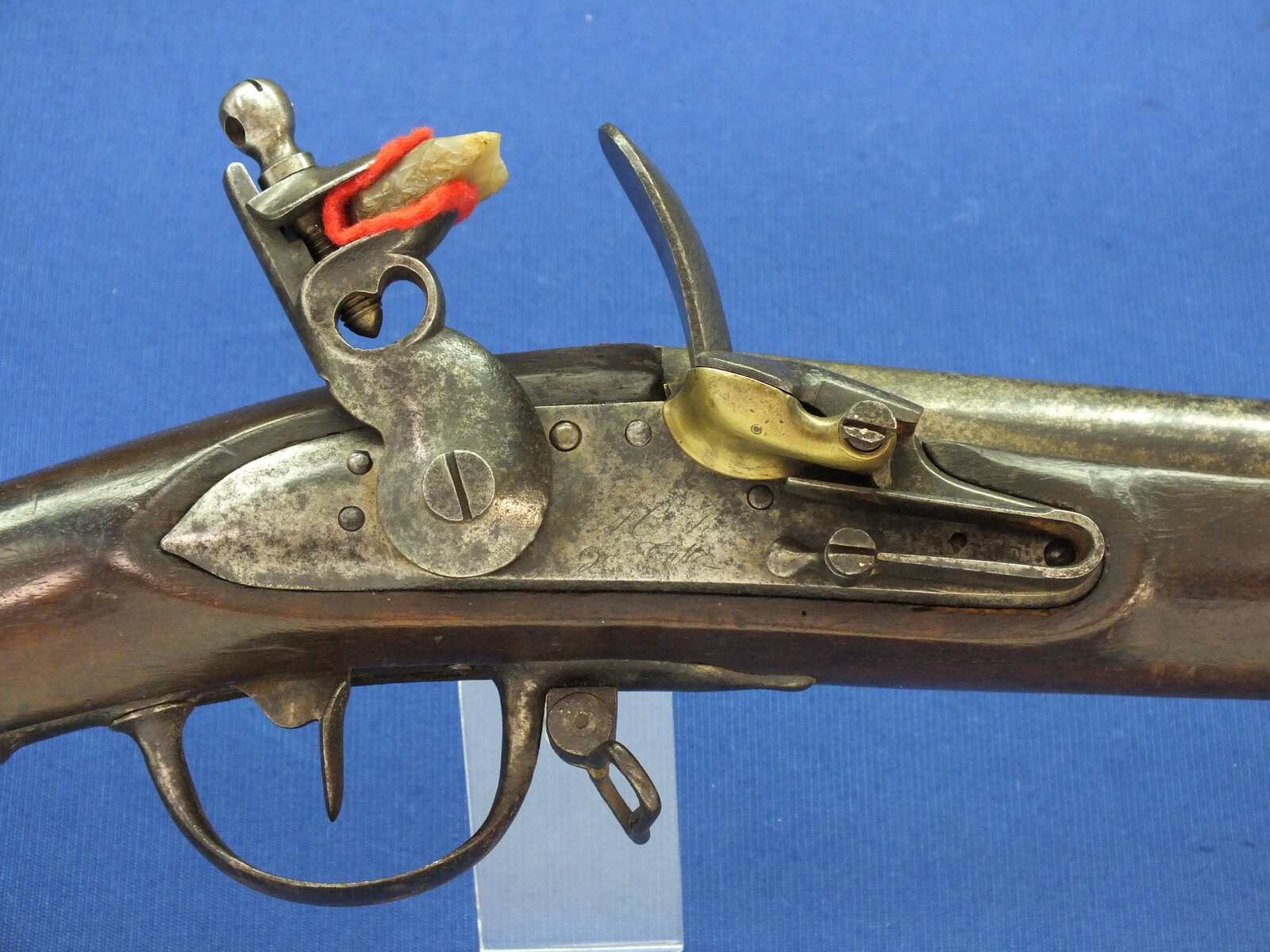 An antique French Military Flintlock Rifle 