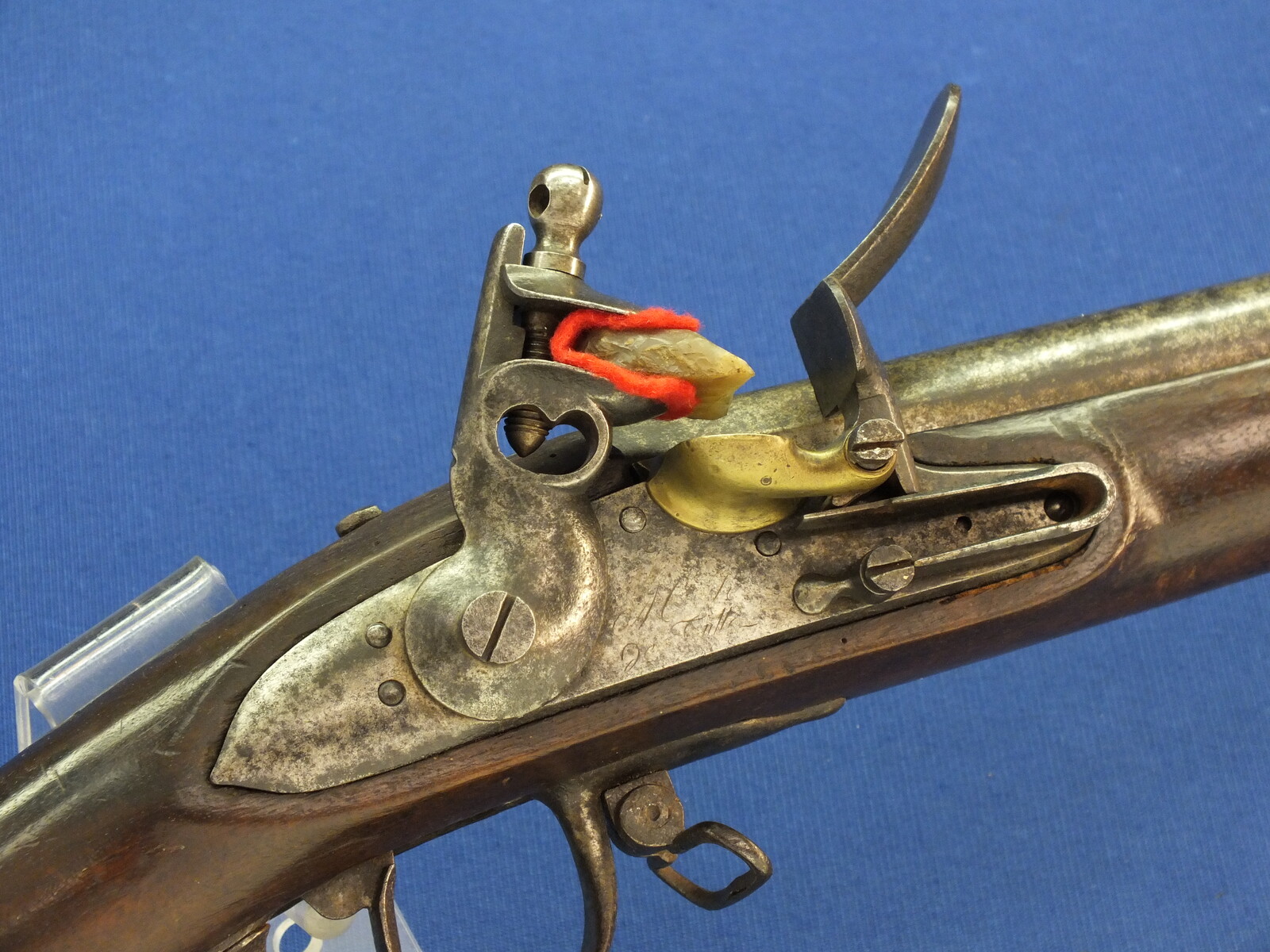 An antique French Military Flintlock Rifle 