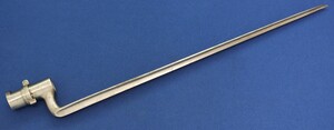 An antique French socket bayonet Model 1847 for 1842-53-54-57 Musket. Length 53cm. In very good condition. Price 175 euro.