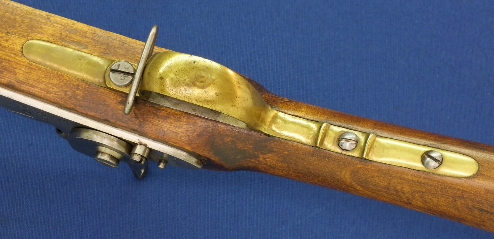 An antique Swedish Military Model 1845-54 Percussion Musket for Minié bullet. Made by Carl Gustav Stad 1853. Caliber 18,5mm, length 146cm. In very good condition. Price 1.500 euro