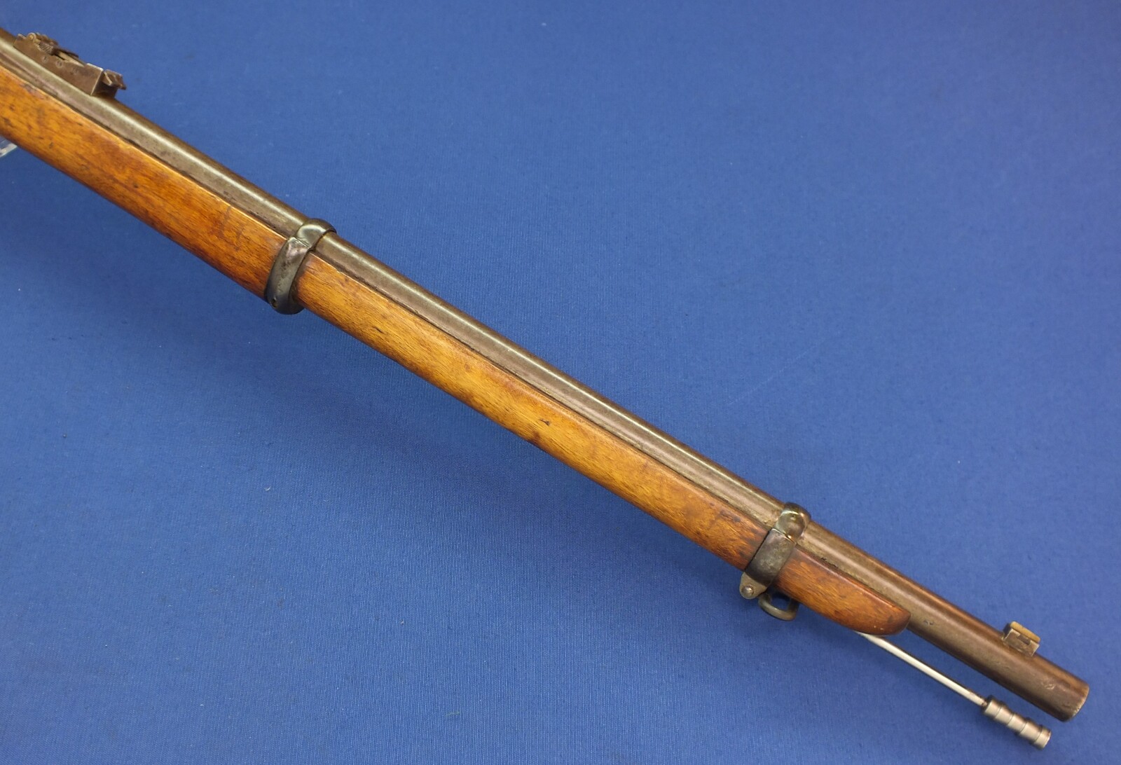 An antique Swedish shortened Rolling Block Rifle by Carl Gustav 1875. Caliber 12.7x44R Centerfire. Barrel 70,5cm. Length 111cm. In very good condition. Price 450 euro