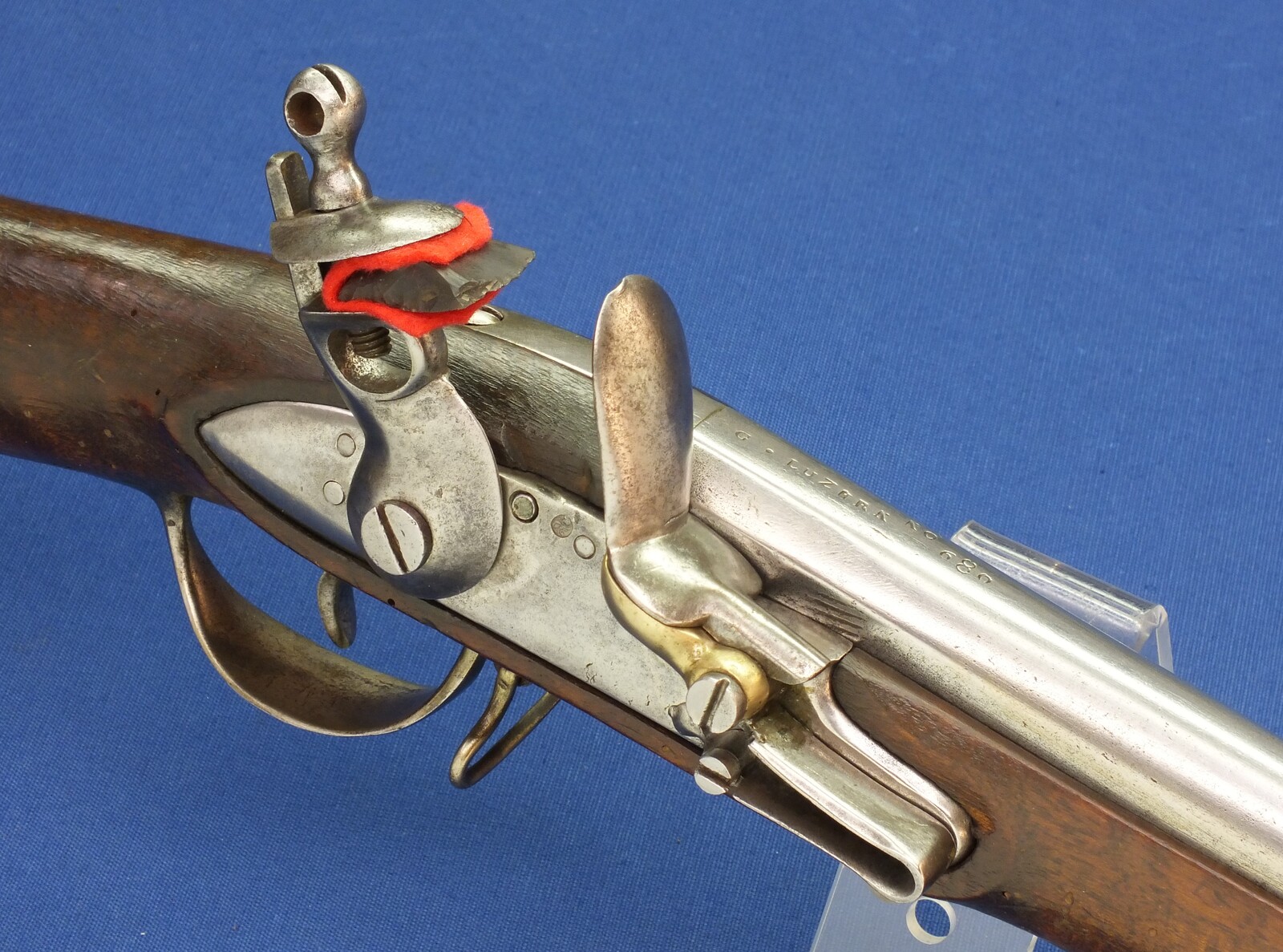 An antique Swiss Flintlock Musket circa 1800, a.k.a. 