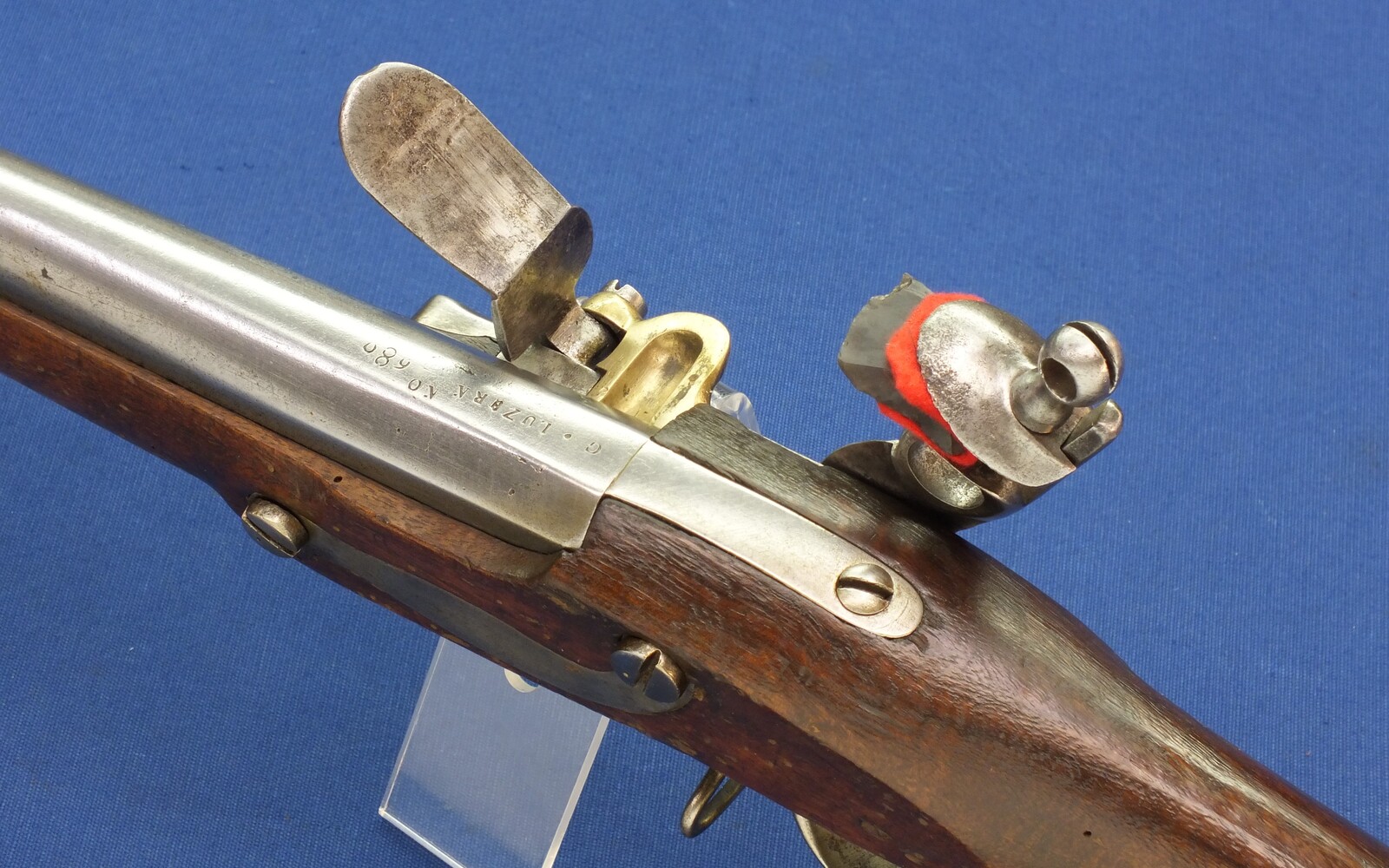 An antique Swiss Flintlock Musket circa 1800, a.k.a. 