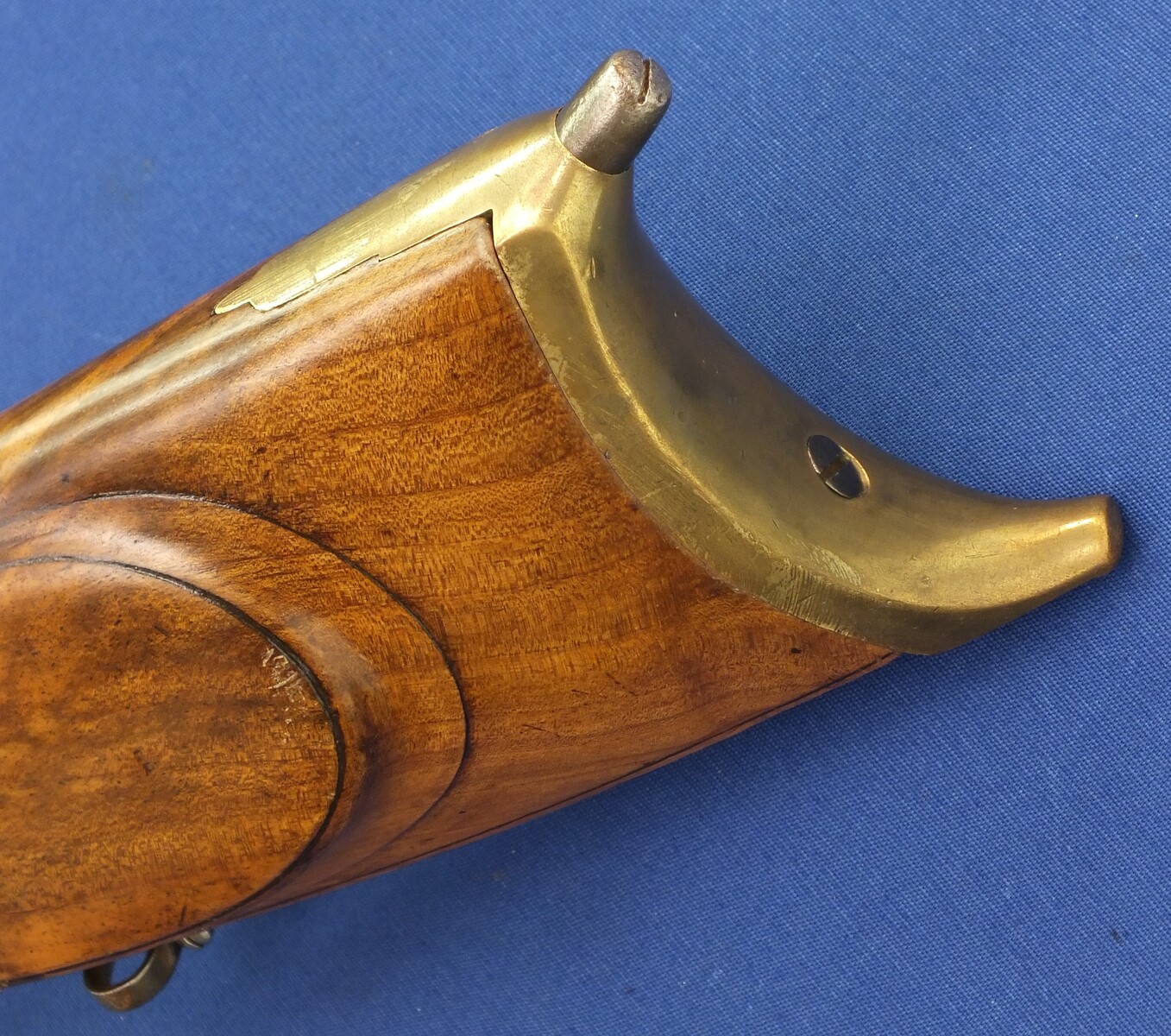 An antique Swiss Percussion Rifle signed  on the lock 