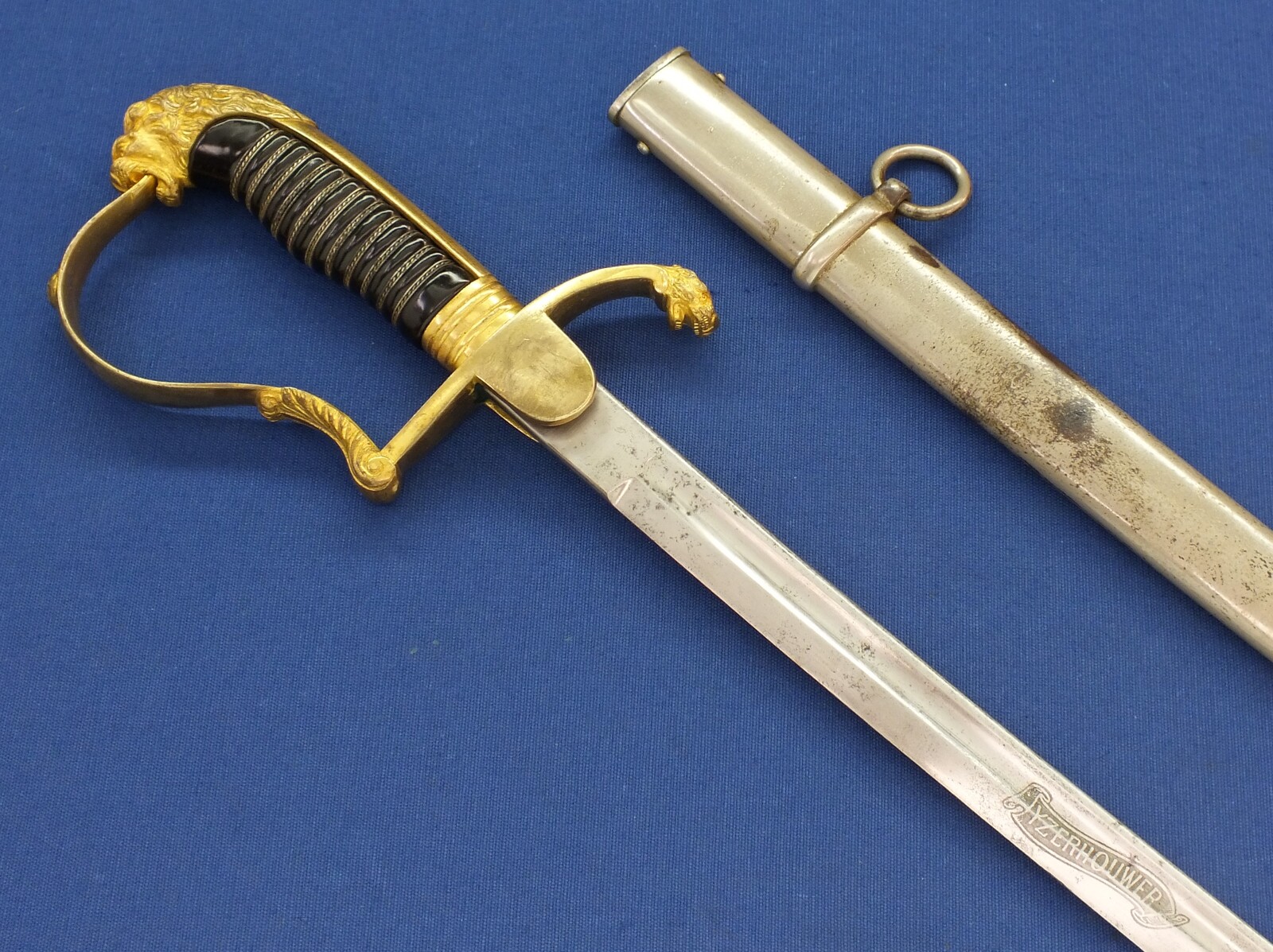 An antique WW1 Dutch Officers Sword 