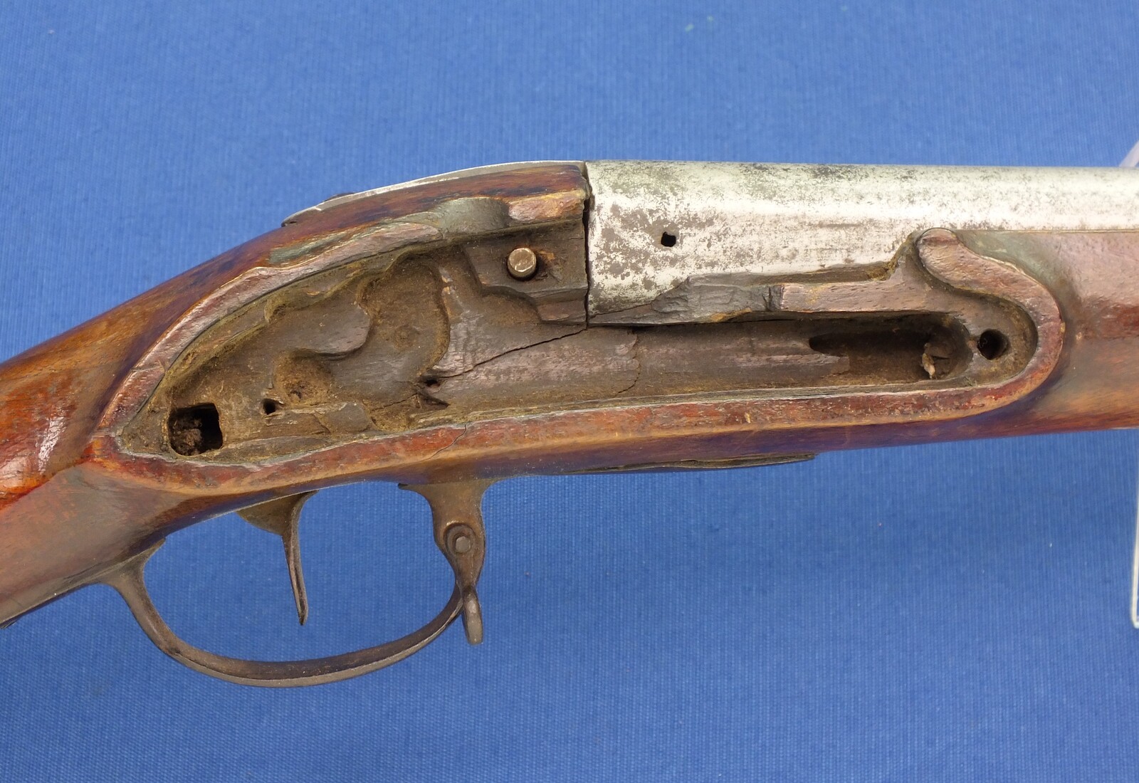 An unrestored Swiss Flintlock Musket  a.k.a. 