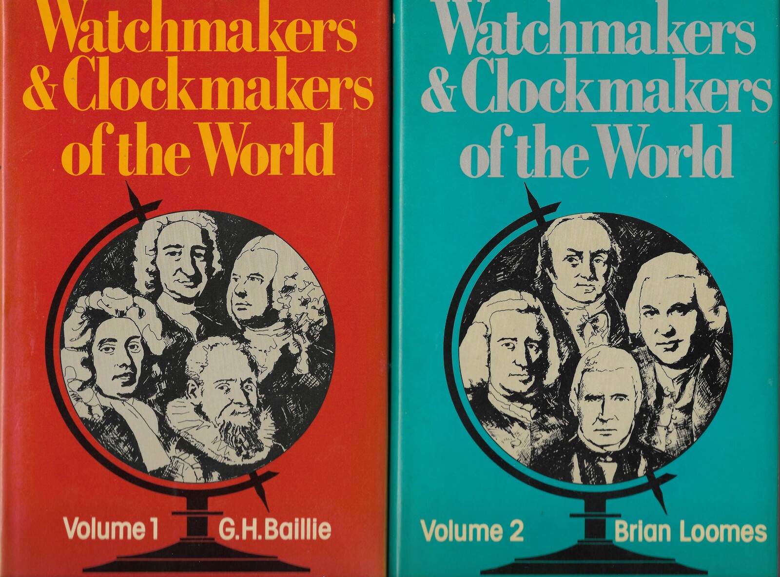 The set of Books: Watchmakers & Clockmakers of the World by G.H. Baillie. 2 Volumes, 650 pages. Price 30 euro